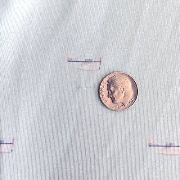 Fairway & Greene Men’s Golf Polo size XXL, mint green with seaplane print - Picture 8 of 12